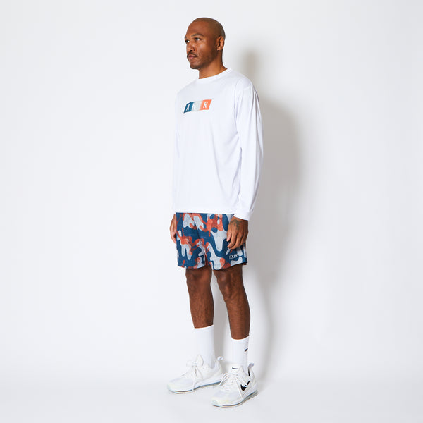 FADE BOX LOGO L/S SPORTS TEE WH