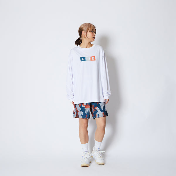 FADE BOX LOGO L/S SPORTS TEE WH