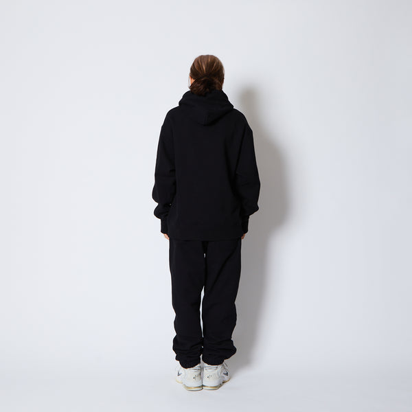 1-PT LOGO SWEAT PULLOVER HOODIE BK