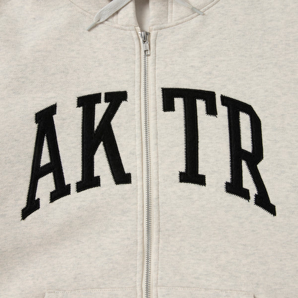 COLLEGE LOGO SWEAT ZIP HOODIE OM