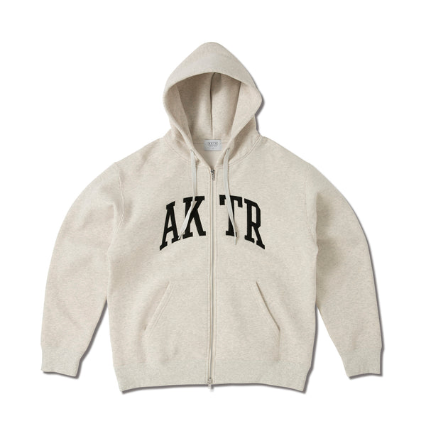 COLLEGE LOGO SWEAT ZIP HOODIE OM