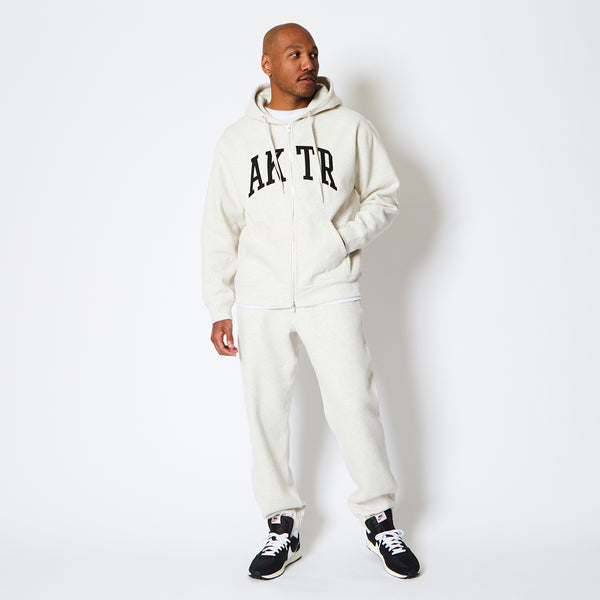 COLLEGE LOGO SWEAT ZIP HOODIE OM