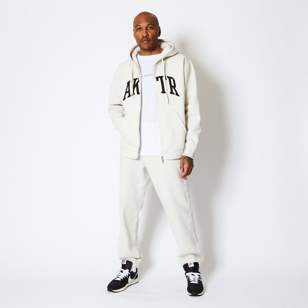 COLLEGE LOGO SWEAT ZIP HOODIE OM