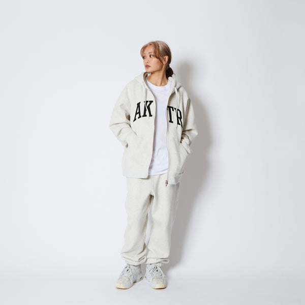 COLLEGE LOGO SWEAT ZIP HOODIE OM