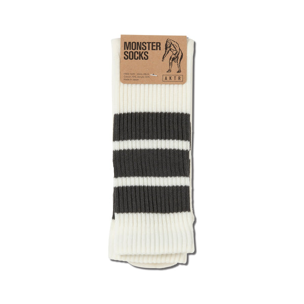 MONSTER SOCKS ECRUxGY