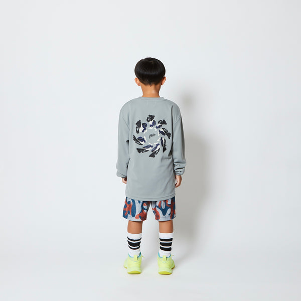 KIDS TORSION NICK L/S SPORTS TEE GY