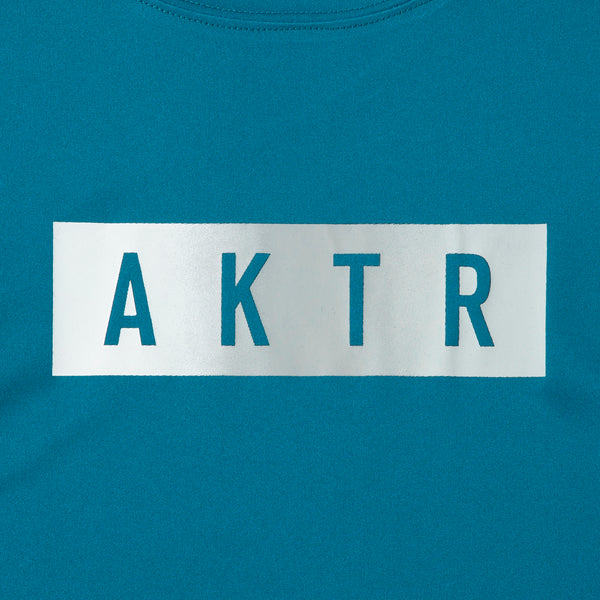 KIDS FADE BOX LOGO L/S SPORTS TEE BL