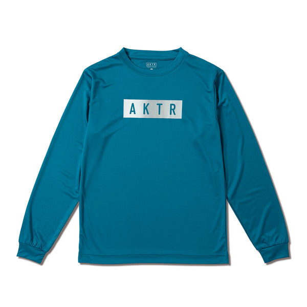 KIDS FADE BOX LOGO L/S SPORTS TEE BL