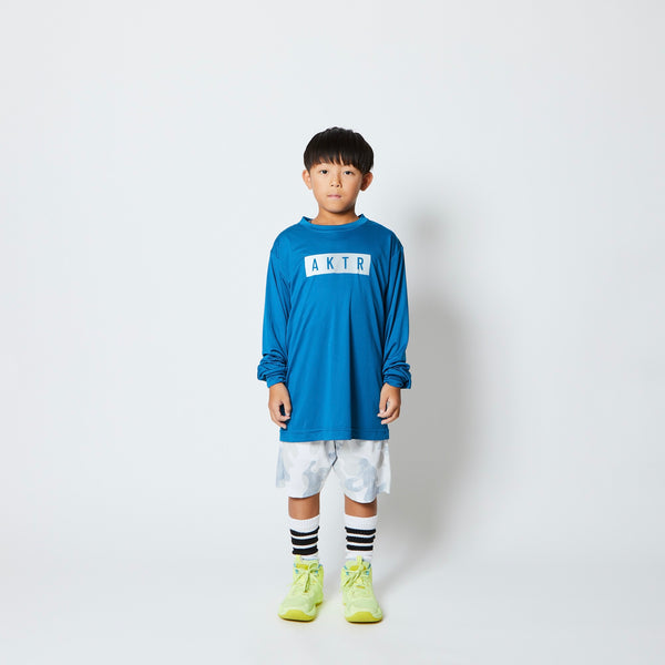 KIDS FADE BOX LOGO L/S SPORTS TEE BL