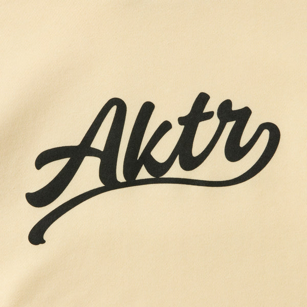 KIDS SCRIPT LOGO SWEAT HOODIE ECRU