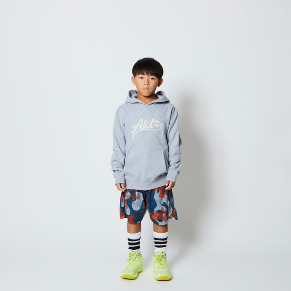 KIDS SCRIPT LOGO SWEAT HOODIE GY