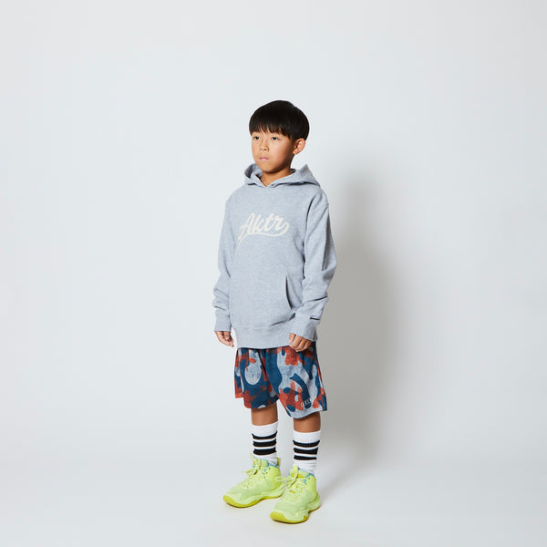 KIDS SCRIPT LOGO SWEAT HOODIE GY