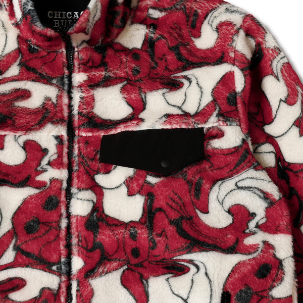 NBAxAKTR REV FLEECE JACKET CHI RDxBK