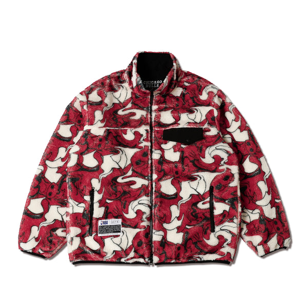 NBAxAKTR REV FLEECE JACKET CHI RDxBK
