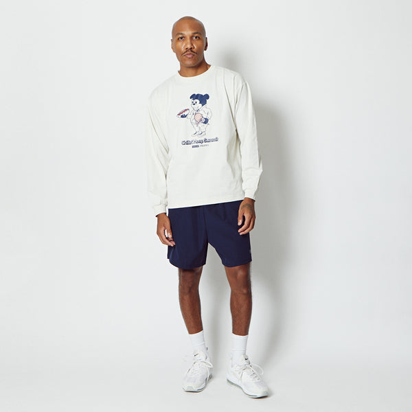 CHUNKY NICK LS FIT L/S SP TEE ECRU