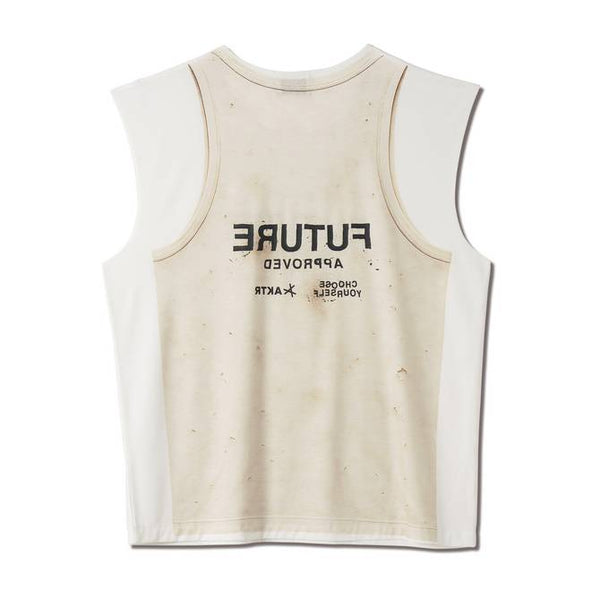 F.A. FAKE SP SLEEVELESS TEE ECRU