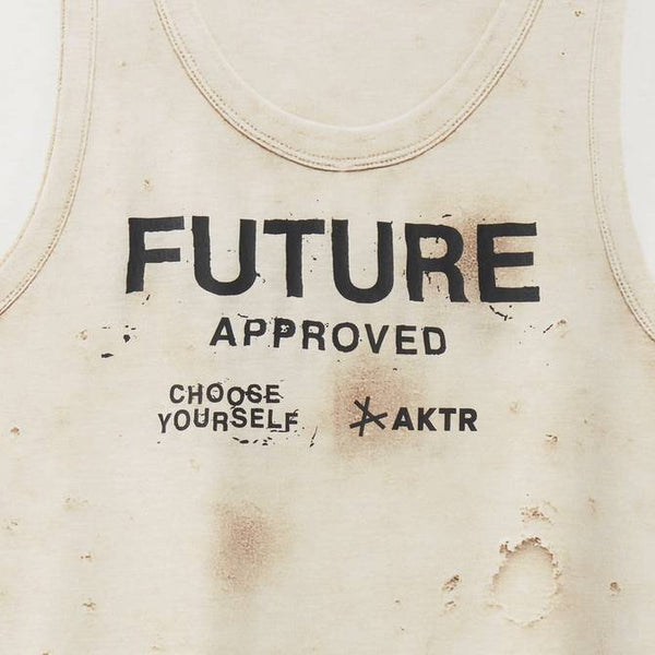 F.A. FAKE SP SLEEVELESS TEE ECRU