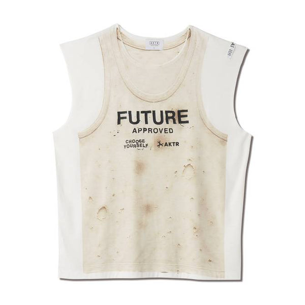 F.A. FAKE SP SLEEVELESS TEE ECRU
