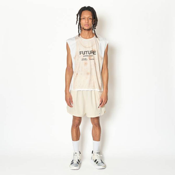 F.A. FAKE SP SLEEVELESS TEE ECRU
