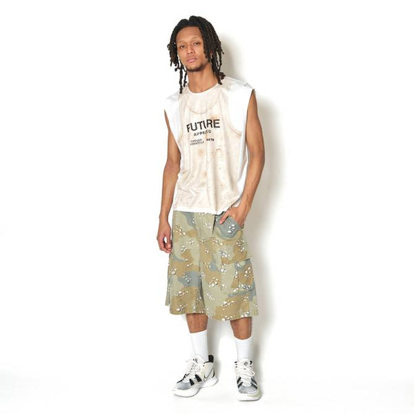 F.A. FAKE SP SLEEVELESS TEE ECRU