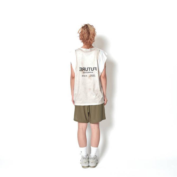 F.A. FAKE SP SLEEVELESS TEE ECRU