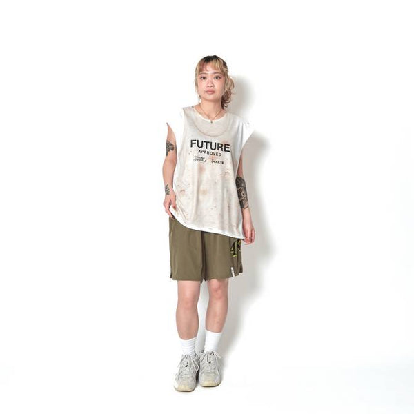 F.A. FAKE SP SLEEVELESS TEE ECRU