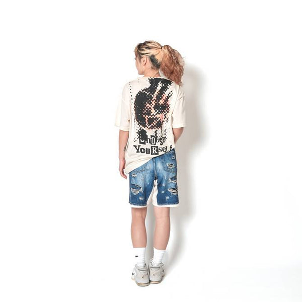 F.A. DESTROY BALL T/C LOOSE TEE ECRU
