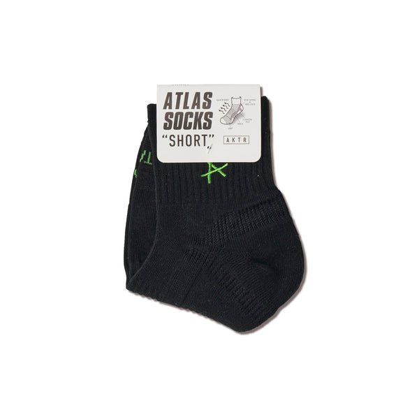 ATLAS SOCKS SHORT BK