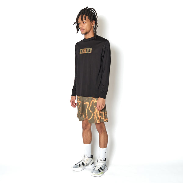 THUNDERBOLT BOX LOGO SP L/S TEE BK