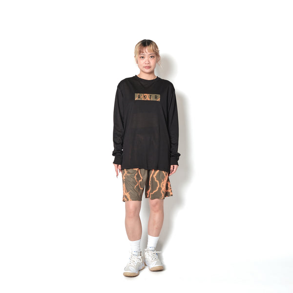THUNDERBOLT BOX LOGO SP L/S TEE BK