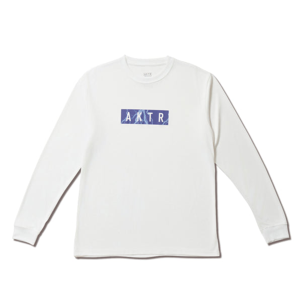 THUNDERBOLT BOX LOGO SP L/S TEE WH