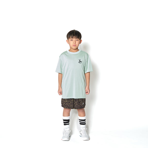 KIDS TIDELINE CAMO WIDE SHORTS BK