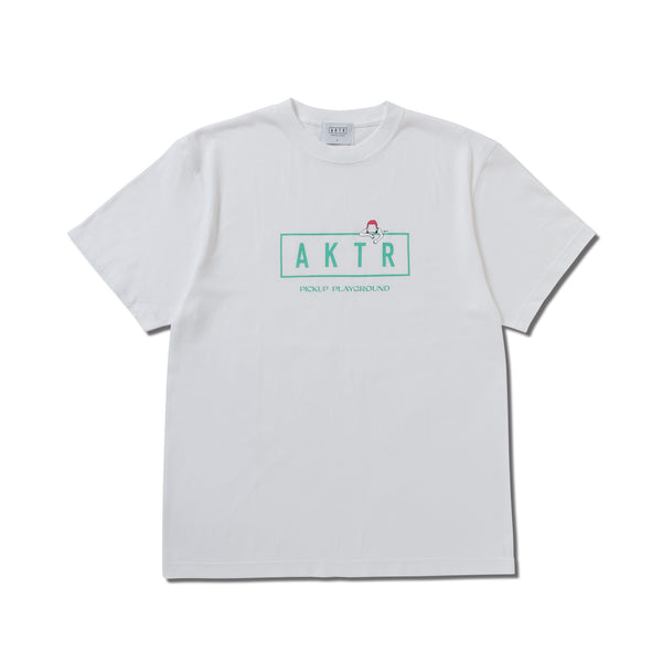 AKTR PUP SS COTTON LOGO TEE WHxGR
