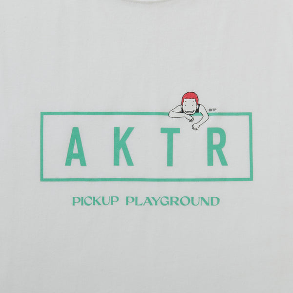 AKTR PUP SS COTTON LOGO TEE WHxGR