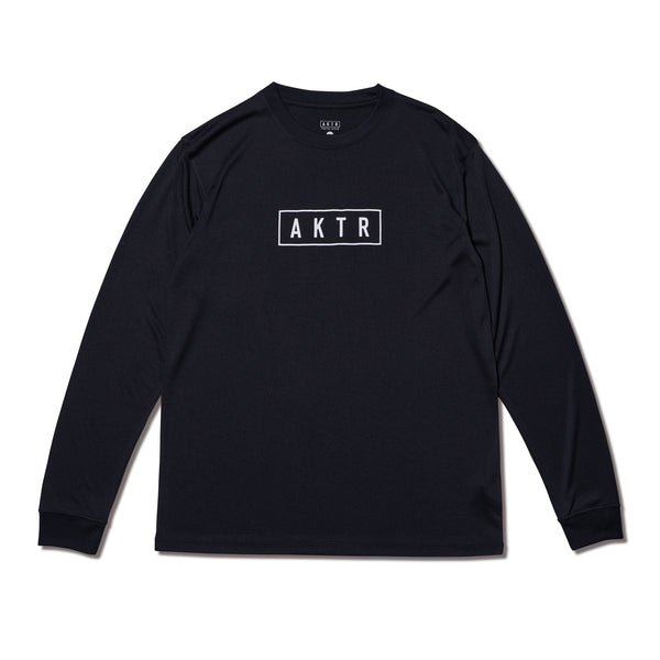 BASIC AKTR LOGO L/S SPORTS TEE BK