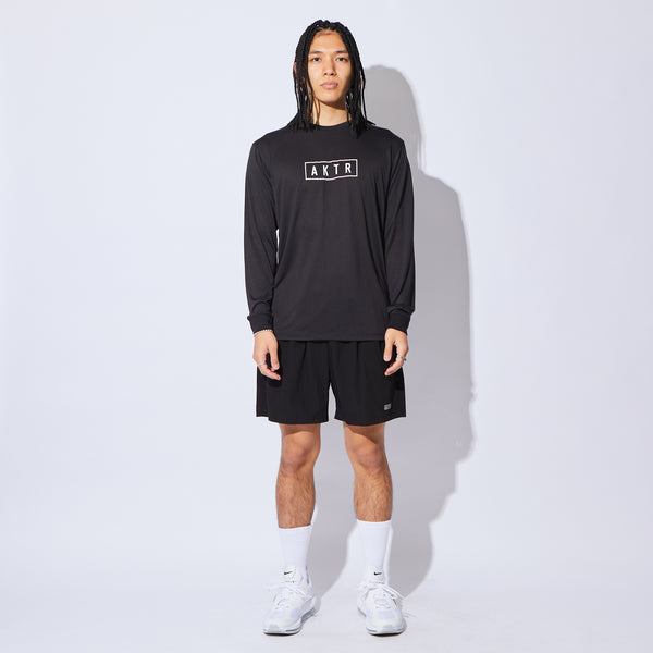 BASIC AKTR LOGO L/S SPORTS TEE BK