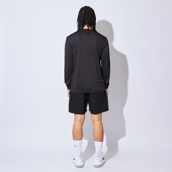 BASIC AKTR LOGO L/S SPORTS TEE BK