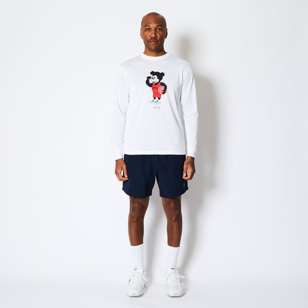 BASIC NICK L/S SPORTS TEE WH