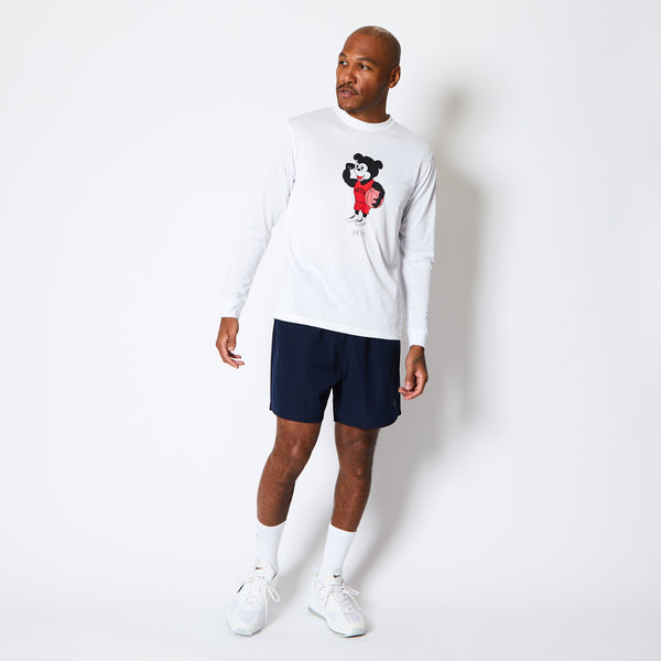 BASIC NICK L/S SPORTS TEE WH