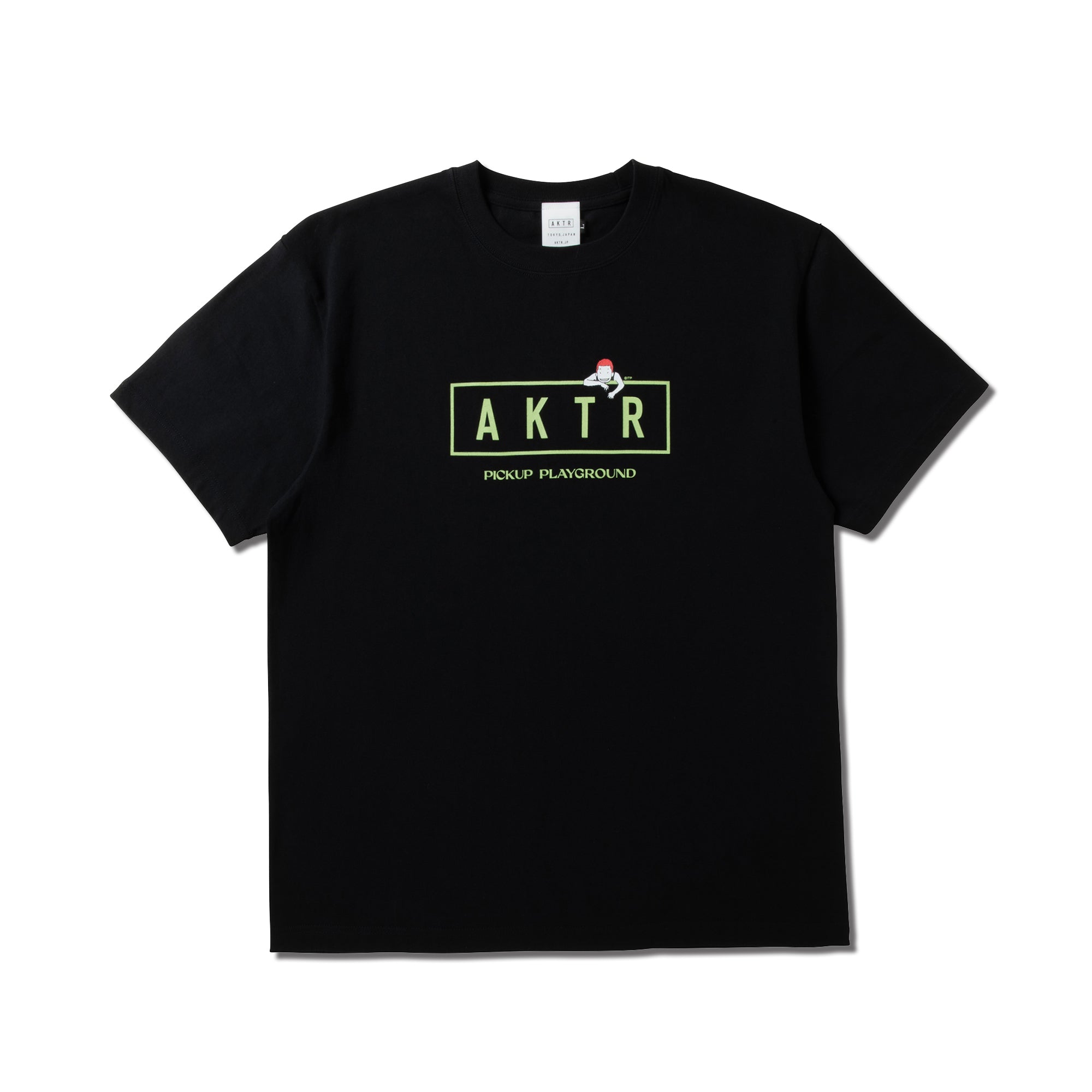 AKTR PUP LOGO S/S COTTON TEE BKxLMGR