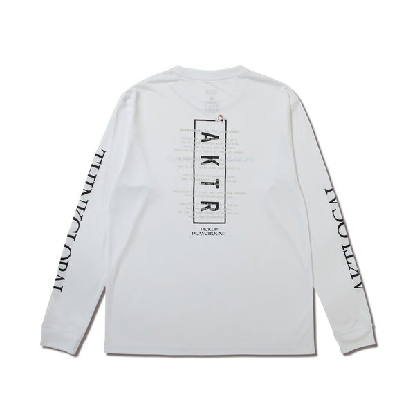 AKTR PUP PEACEBALL LS SP TEE WH