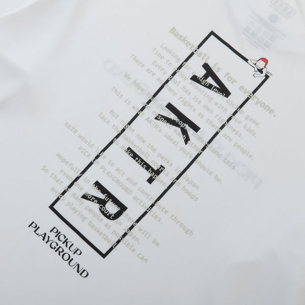AKTR PUP PEACEBALL LS SP TEE WH