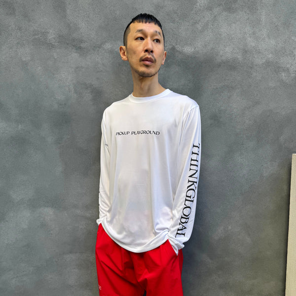 AKTR PUP PEACEBALL LS SP TEE WH