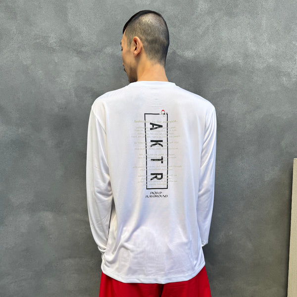AKTR PUP PEACEBALL LS SP TEE WH