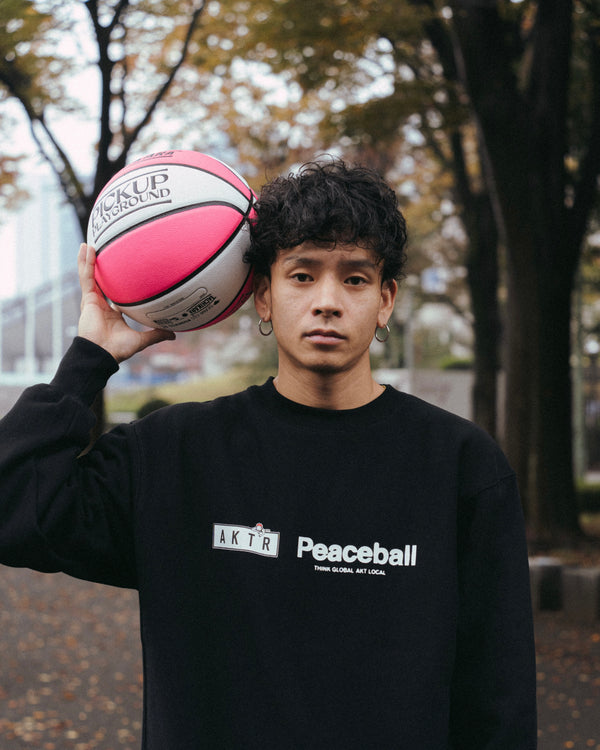 AKTR PUP PCBALL CREWNECK SWEAT  BK