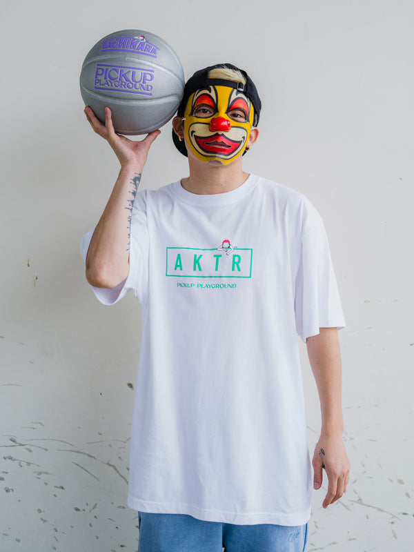 AKTR PUP SS COTTON LOGO TEE WHxGR