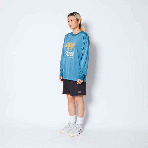RETRO HOOPSTER L/S SPORTS TEE BL