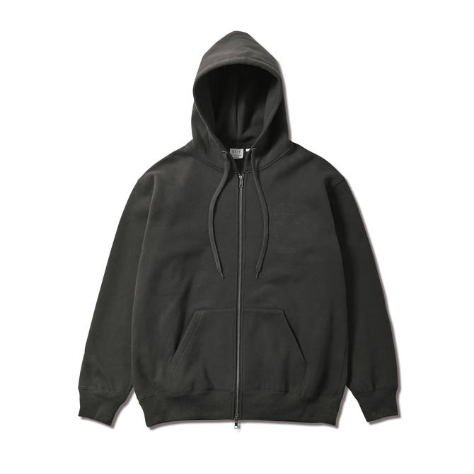 CUT-UP SWEAT ZIP HOODIE BK