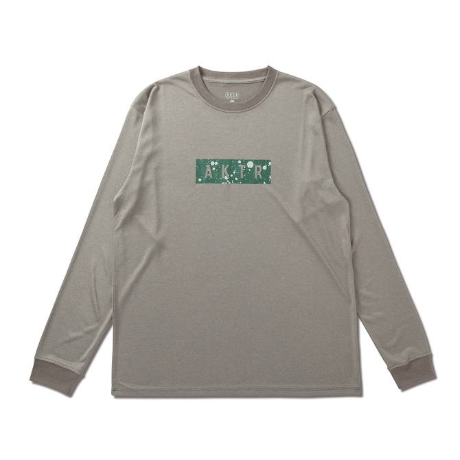 SPLASH BOX LOGO L/S SPORTS TEE GY