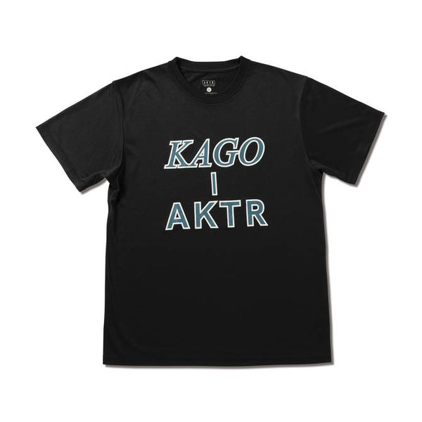 KAGO-AKTR 大徽標運動 T 卹 黑色